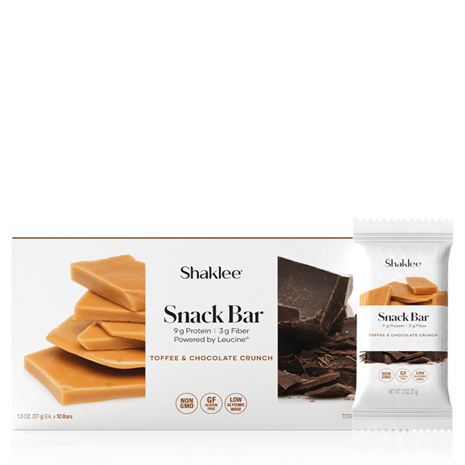 Shaklee 180® Snack Bar, Toffee Chocolate Crunch, 10 per box